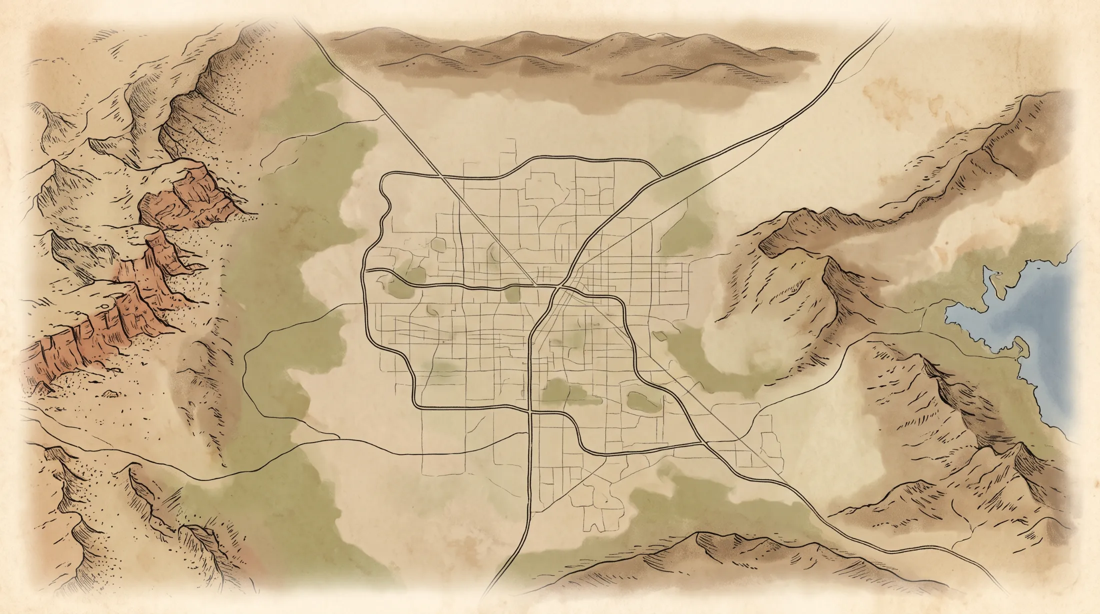 Map of the Las Vegas valley showing the seven communities Summit Plumbing serves