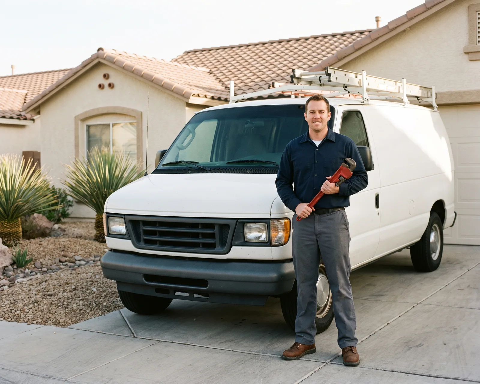 Founder Michael Vance with the company's first service van in 2009