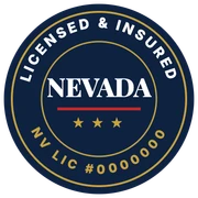 Licensed and insured in Nevada, NV License #0000000
